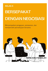 Image of Modul Bahasa Indonesia Kelas X KD 3.10 Bersepakat dalam Negoisasi