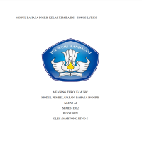 Image of Modul Bahasa Inggris Kelas XI Semester 2 Meaning Through Music