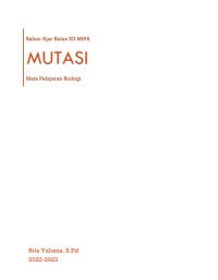 Image of Modul Biologi Kelas XII Semester 2 Mutasi