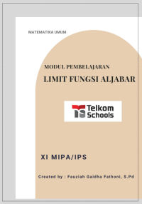 Image of Modul Matematika Umum Kelas XI Semester 2 Limit Fungsi Aljabar