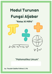 Image of Modul Matematika Umum Kelas XI Semester 2 Turunan Fungsi Aljabar