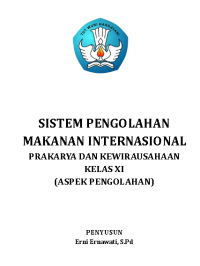 Image of Modul PKWU Kelas XI Sistem Pengolahan Makanan Internasional