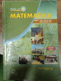 Image of Matematika SMA/MA kelas XII Program IPA